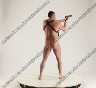 MICHAEL NAKED MAN DIFFERENT POSES WITH GUN 3
